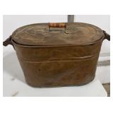 Vintage Copper Wash Boiler w/ Lid