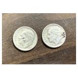 1946 & 1954S Silver Dimes