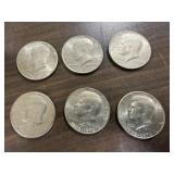 6+/- 1976 Half Dollars