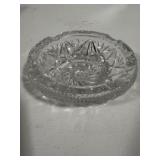 Cut Glass Ashtray w/ Star Design