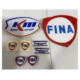 1 Fina Gas Pump Sticker, 1 Kerr McGee Sticker,
