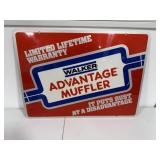 Walker Advantage Muffler Double Sided Metal Sign
