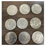 9+/- 1976 Half Dollars