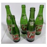 5+/- White Label 7up Bottles