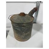 Vintage Galvanized Metal Can
