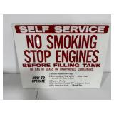 1988 New Old Stock Gas Pump Top Sign