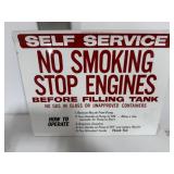 1988 New Old Stock Gas Pump Top Sign