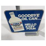 Fina Say Goodbye to the Oil Can Gas Pump Topper