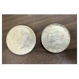1966 & 1968 Half Dollars 40% Silver