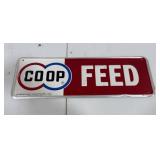 Coop Feed Metal Single Sided Sign