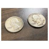 (2) 1960 Quarters 90% Silver