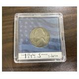 1944S Silver War Nickel w/ Case