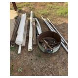 Scrap Metal, PVC Cannister, PVC Pipe, Bed Rails,