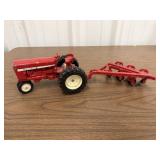 International Toy Tractor w/ Plow Attachment