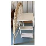 Table w/ Metal Legs, Headboard Approx. 61" Wide