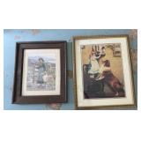 2 Framed Wall Art Pieces