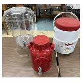 2 Drink Containers w/ Spouts, Igloo Water Jug