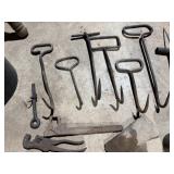 Hay Hooks, Pipe Wrench, Hay Fork Head,  Misc.