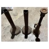 2 Machine Base Stands, Vintage Screw Jack