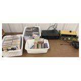 Radio Shack Amplifier, Headphones, CDs