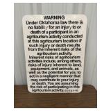 Metal One Sided Sign