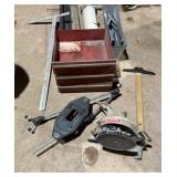 Toolbox Drawers, Caulking Guns,