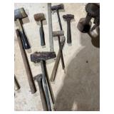 Misc. Hammers, Pipe Wrench, Lug Wrench, Jack