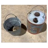 Galvanized Bucket, Galvanized Gas Can