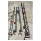 (3) Approx. 3ï¿½ Furniture Clamps, (2) Approx. 47"