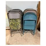 9+/- Metal Folding Chairs