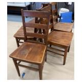 5 Wooden Chairs