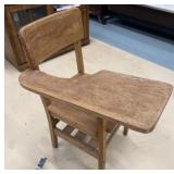 Vintage Wooden School Desk