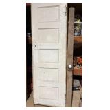 Vintage Wooden Door, Vintage Door Handle on a