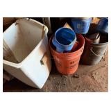2 Buckets, Vintage Coffee Cans, Trashcan