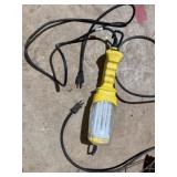 2 Domed Heat Lamps, Shop Light