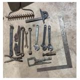 2 Pipe Wrenches, 3 Crescent Wrenches,