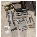 Pneumatic Sander, Wrench, Pliers, Socket
