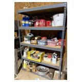 5 Shelf Metal/Wood Shop Shelf (NO CONTENTS)
