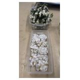 Tote of White Bows, Tote of Artificial Flower