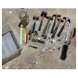 Misc. Hammers, Wrenches, Wire Brush, Rulers,