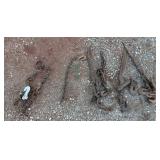 4 Chain Binders, Small Piece of Chain