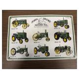 John Deere Tractors Tin One Sided Sign