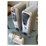 2 Floor Heaters, Small Table Fan