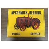 Vintage Style McCormick Deering Tin One Sided Sign