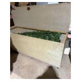 Shop Made Wooden Box w/ Wheels, Christmas Tree