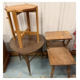 3 Wooden Side Tables