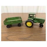 John Deere Toy Tractor w/ Wagon