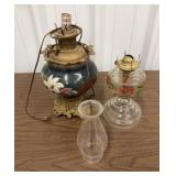 Vintage Oil Lamp, Vintage Table Lamp
