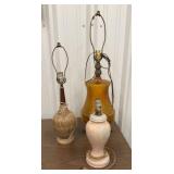 3 Vintage Table Lamps