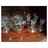 Candle Holders, Stemmed Glasses, Doilies, Misc.